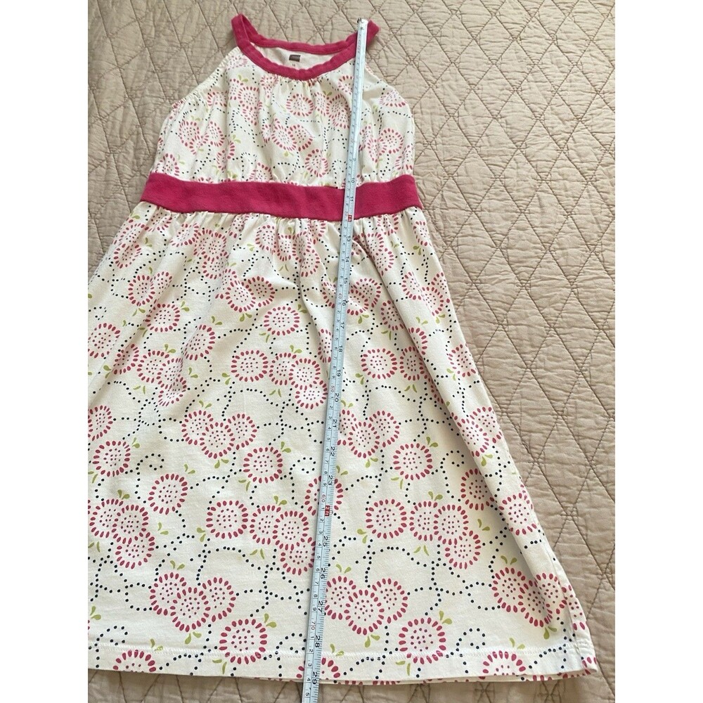 Tea Collection Kidcore Floral Dress 10 | Coquette Cottagecore Pink Halter Maxi - Picture 12 of 13